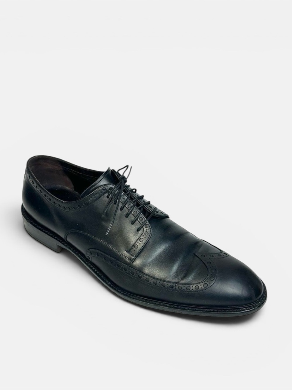 Bruno Magli "Radical" Men's Black Leather Wingtip Italy Dress Shoe Oxfords US 13
